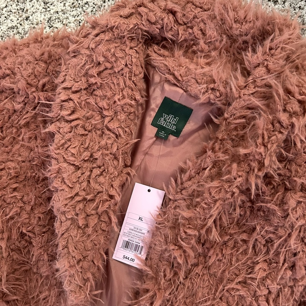Wild Fable Plush Pink Jacket - Picture 2 of 8